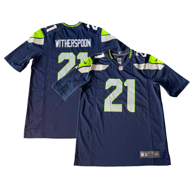 Seattle Seahawks NFL Jersey Men's Nike Home Top - Witherspoon