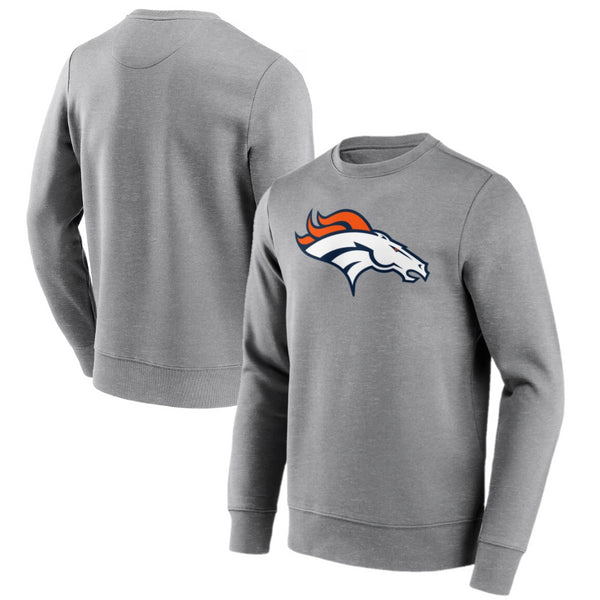 Denver Broncos Men's Sweatshirt Neutral Colour Logo Sweatshirt