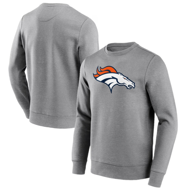 Denver Broncos Men's Sweatshirt Neutral Colour Logo Sweatshirt