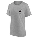 Team D Olympics T-Shirt Women's Small Logo Grey Top