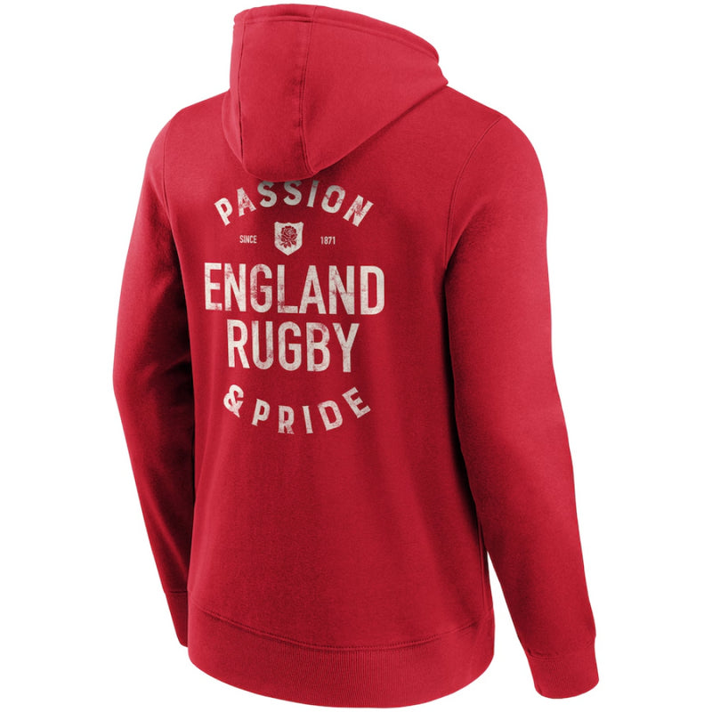 England Rugby Men's Hoodie Passion & Pride Graphic Hoodie