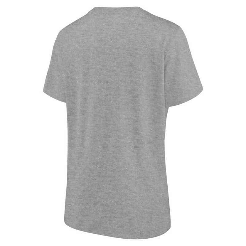 Team D Women's T-Shirt Olympics Grey Mono Logo Graphic Top