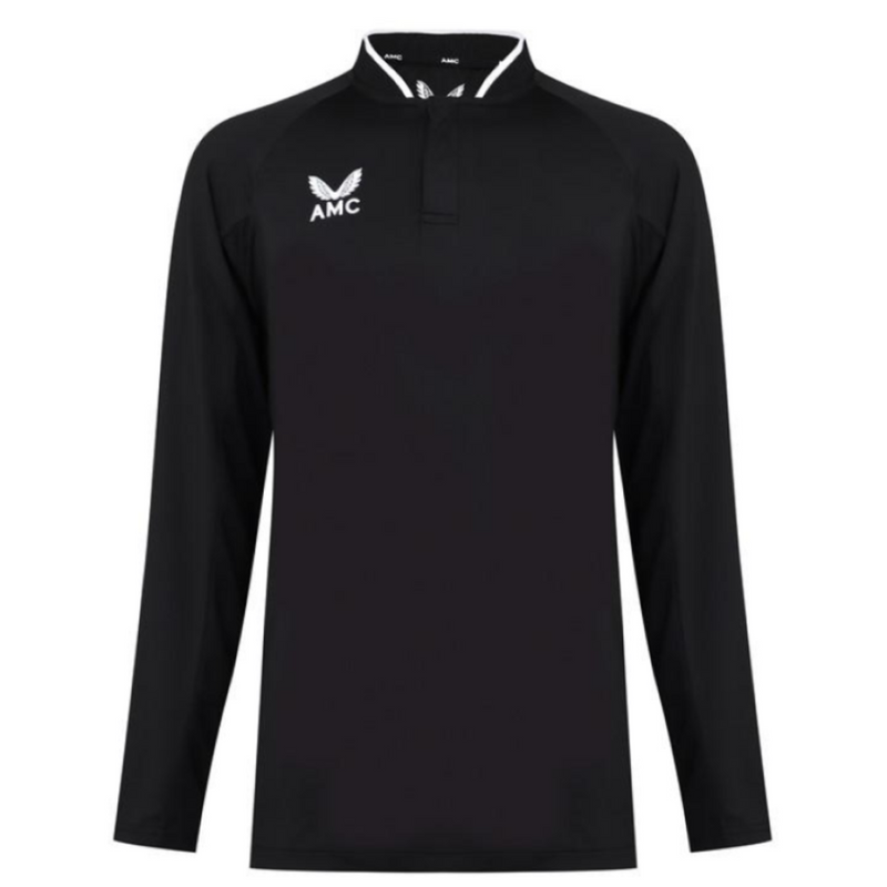 Castore Sportswear Polo Shirt Men's AMC Tennis LS Black Top