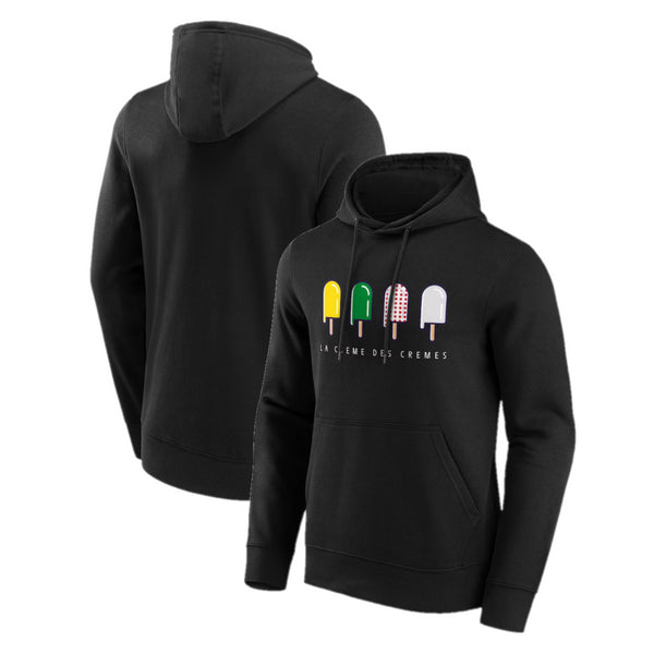 Tour de France Hoodie Men's Cycling Creme Graphic Black Top