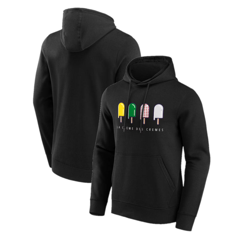 Tour de France Hoodie Men's Cycling Creme Graphic Black Top