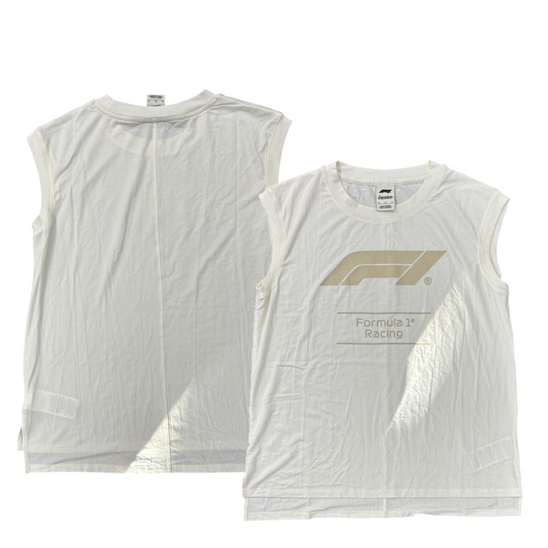 Formula 1 Men's Tank Top Small Logo Red White Top