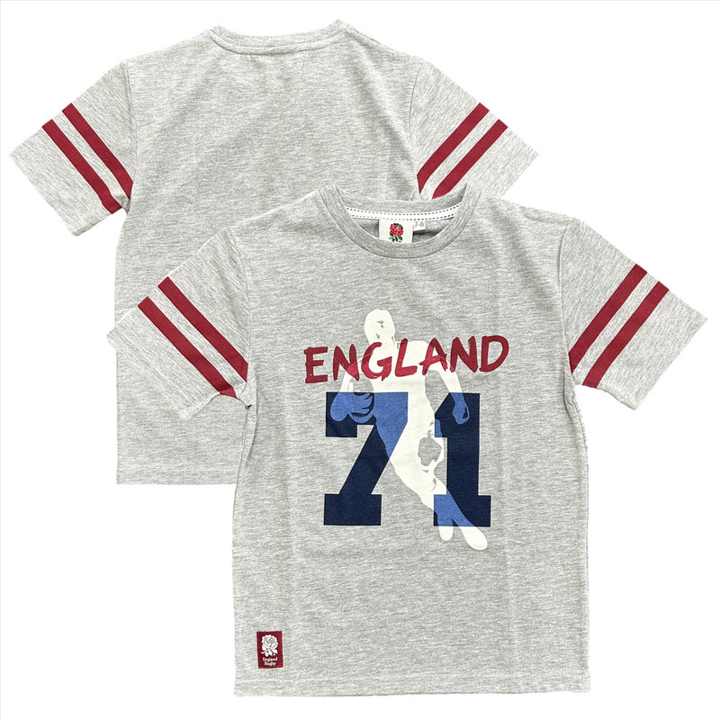 England Rugby Kid's T-Shirt Grey 71 Graphic T-Shirt