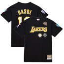 Los Angeles Lakers T-Shirt NBA Men's M&N Gasol HOF Top - New