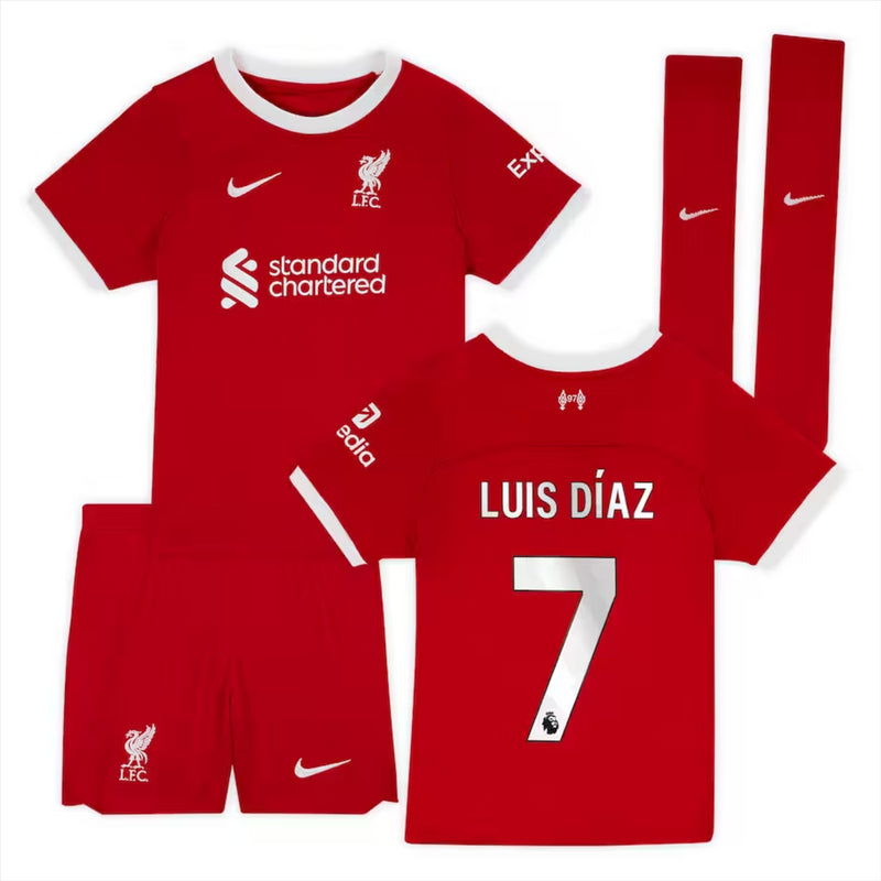 Liverpool Kid's Football Kit Nike 2023/24 Mini Kit Set