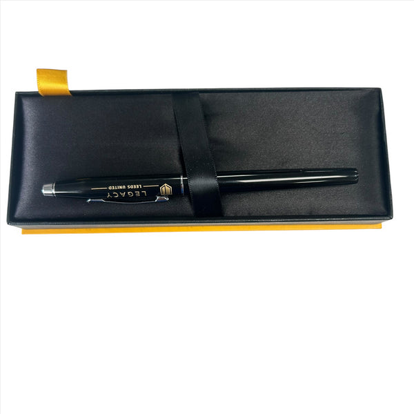Leeds United Fountain Pen Black Legacy Cross Pen