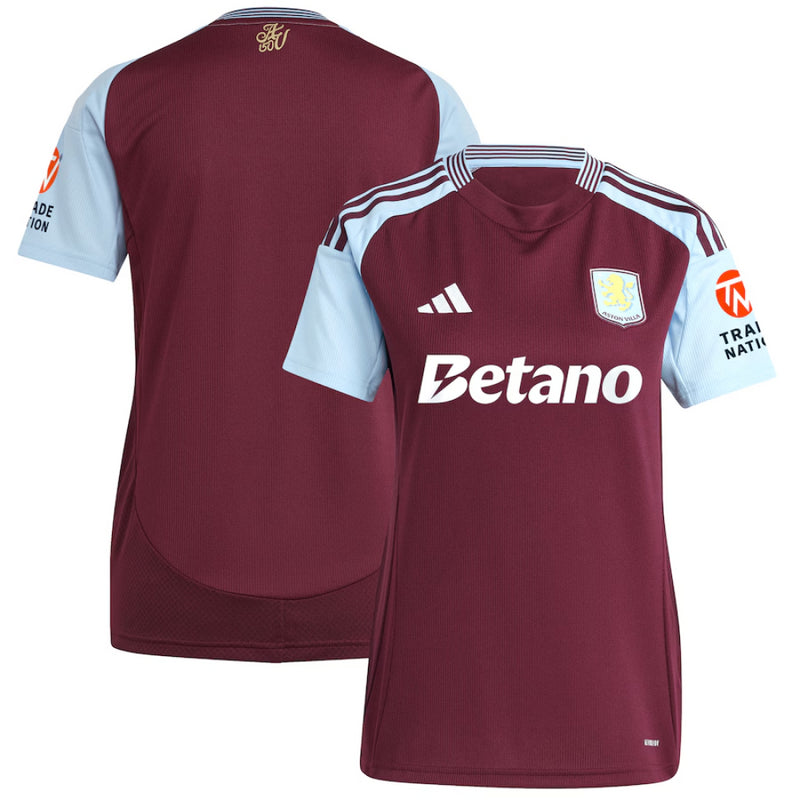 Aston Villa Football Shirt Women's adidas 24/25 Home Top
