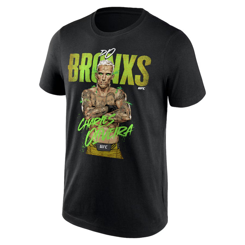 UFC Charles Oliveira T-Shirt Men's Do Bronxs Black Top