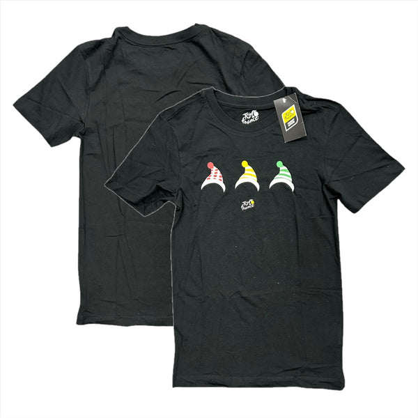 Tour de France T-Shirt Men's Cycling Hat Graphic Black Top
