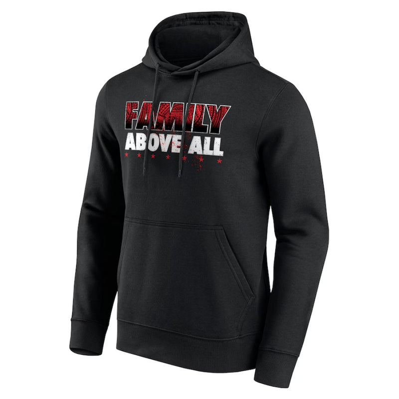 WWE Men's Graphic Hoodie Roman Reigns Black Family Hoodie