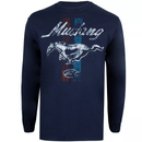 Ford Mustang Men's T-Shirt Stripes Long Sleeve Top