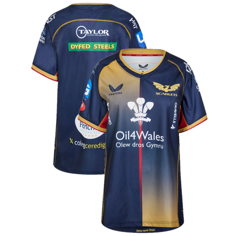 Scarlets Men's Rugby Shirt Castore 2022/23 Away Jersey
