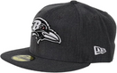 Baltimore Ravens NFL Cap New Era Grey Logo Fitted Hat