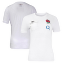 England Rugby Women's T-Shirt White Umbro Presentation Top