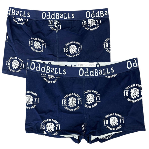 England Rugby Women's Boxers Navy Heritage Boxers