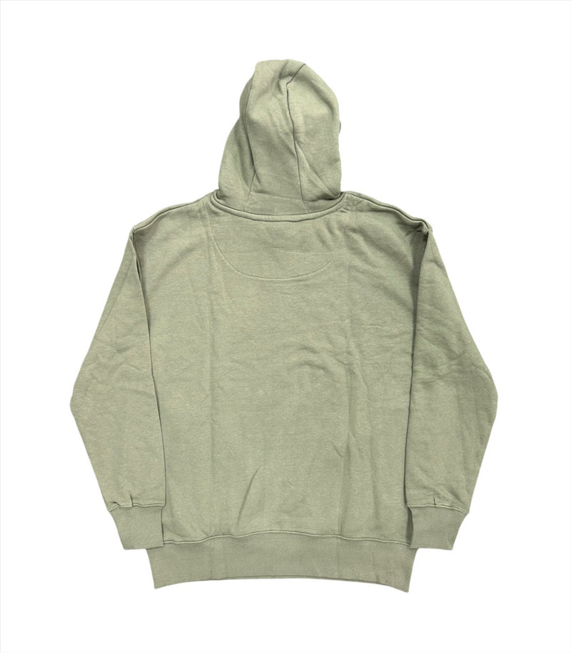 Leeds United Football Hoodie Men's LUFC Bold Khaki Green Top