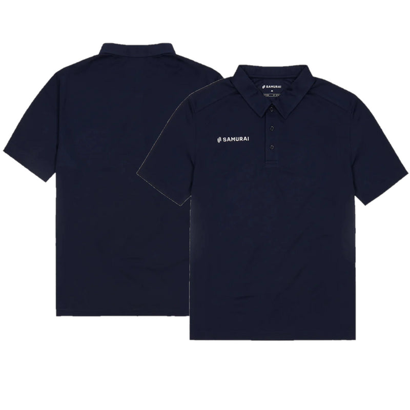Samurai Men's Polo Top Rugby Lifestyle Navy Top