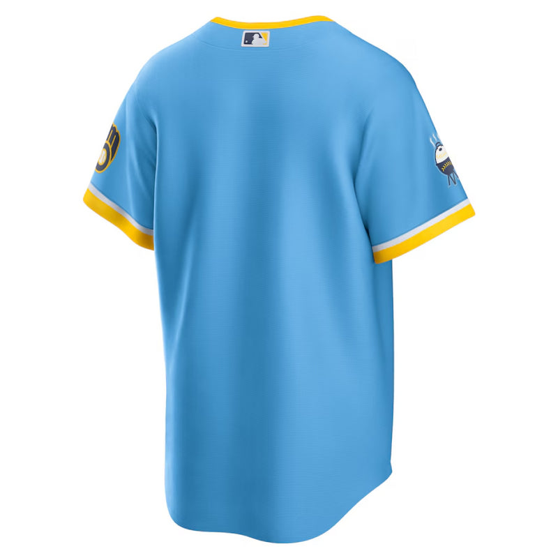 Milwaukee Brewers Blue Jersey Nike MLB City Connect Men's Jersey