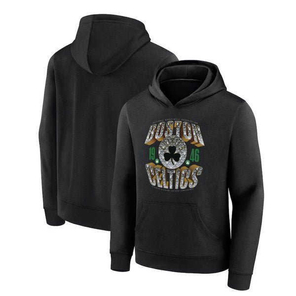 Boston Celtics Kid's Hoodie NBA Quick Strides Black Top