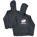 Saracens Women's Rugby Hoodie Castore Black Core Hoodie