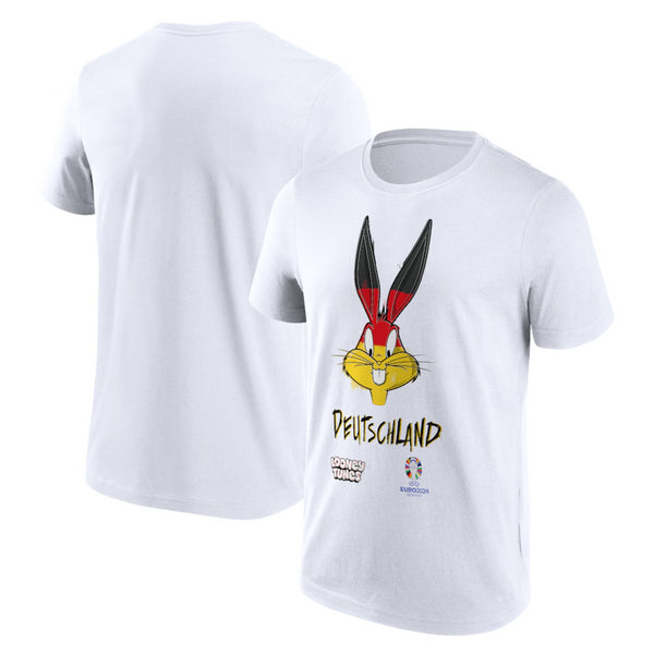 UEFA Euro Men's T-Shirt Football Germany Looney Tunez Bugs Top