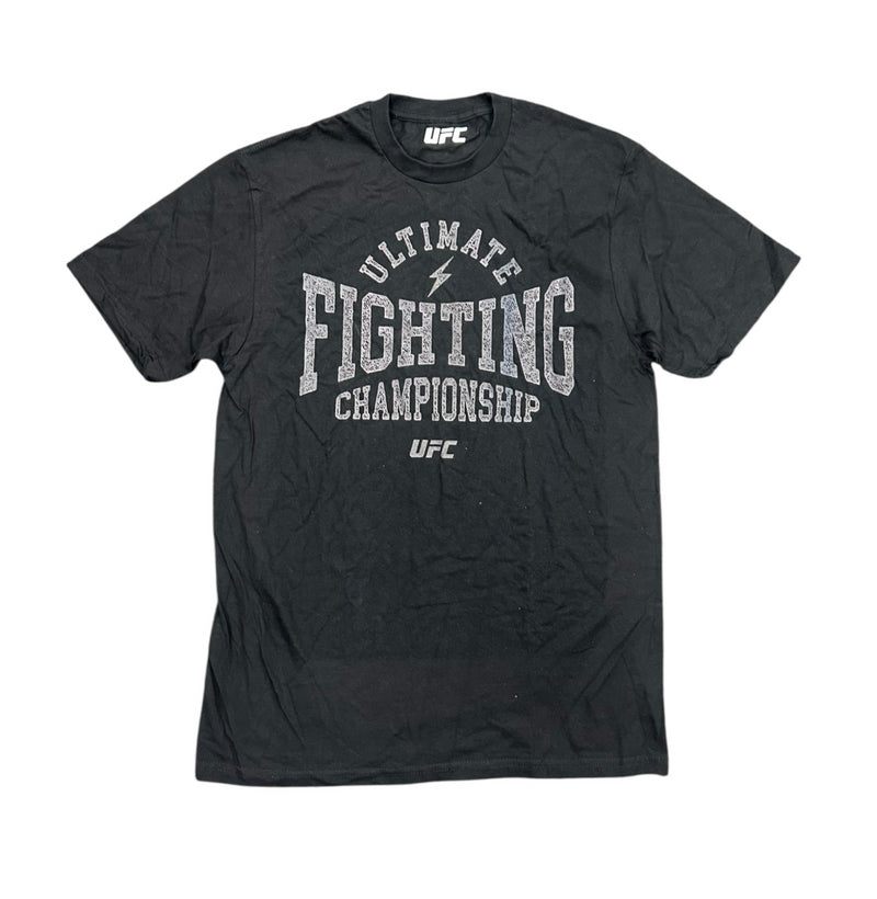 UFC Men's Black T-Shirt Graphic Top