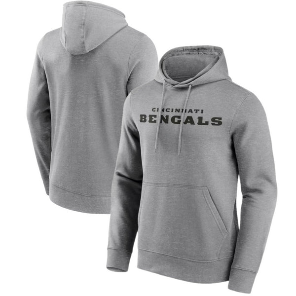 Cincinnati Bengals NFL Hoodie Men's Grey Wordmark Hoodie