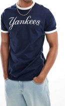 New York Yankees T-Shirt Men's 47 Brand MLB Navy Script Top