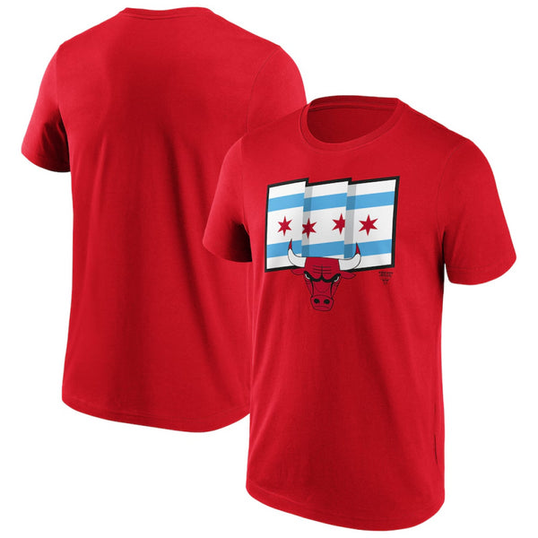 Chicago Bulls Men's T-Shirt NBA Iconic Hometown Graphic Top