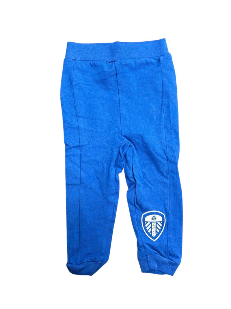 Leeds United Baby Jogger And Tee Football Blue Set