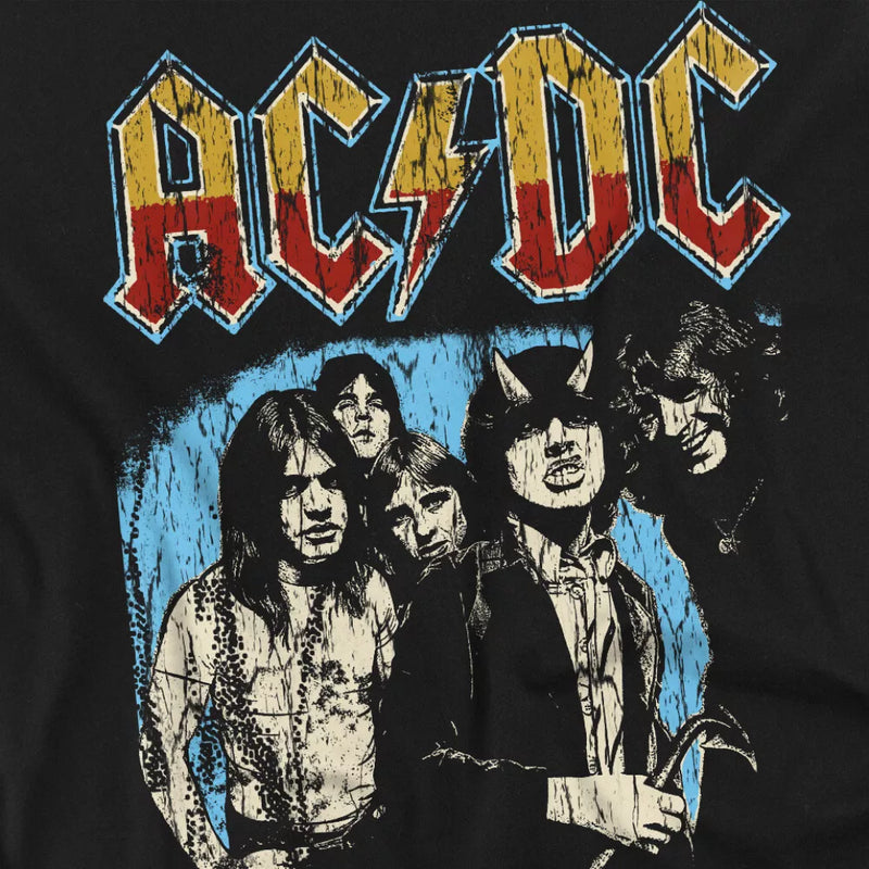 AC/DC Men's Black T-Shirt World Tour '79 Top