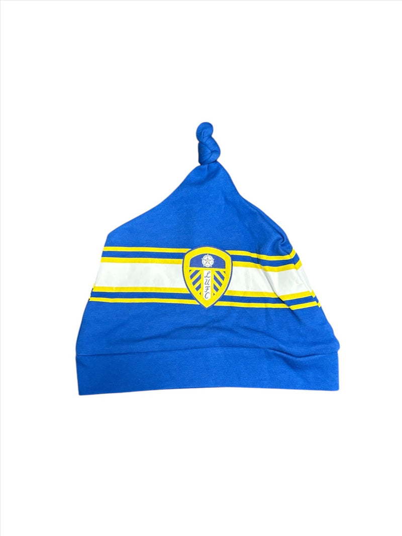Leeds United Baby BodySuit Football Blue BodySuit And Hat