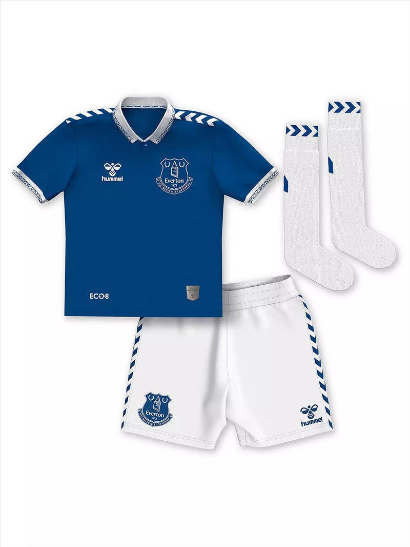 Everton Football Mini Kit Kid's Hummel 23/24 Home Mini Kit