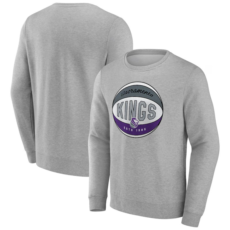 Sacramento Kings Men's Sweatshirt NBA Power Phase Grey Top