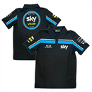 Team Sky Men's Polo MotoGP Black Short Sleeve Polo Shirt