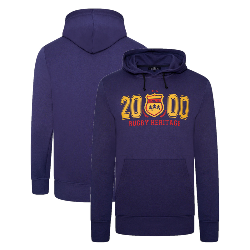 Haka New Zealand Hoodie Men's Rugby Heritage 2000 Navy Top