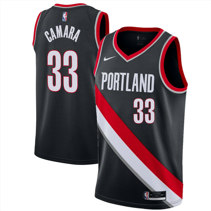 Portland Trail Blazers Jersey Men's NBA Nike Icon Jersey - Camara 33