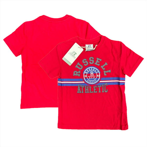 Russell Athletic Kid's T-Shirt Tango Red Graphic Top