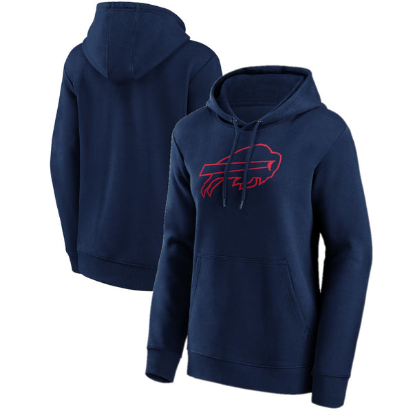 Buffalo Bills Women's Hoodie NFL Blue Mono Logo Hoodie