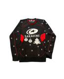 Saracens Rugby Men's Christmas jumper Castore Jumper