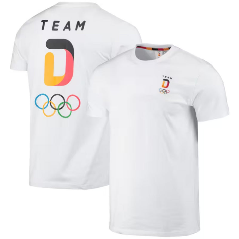 Team D Deutschland Germany Olympics Men's Fanatics Polo Shirt T-Shirt Top