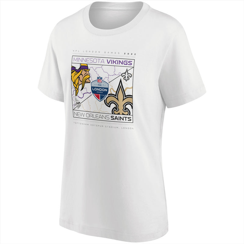 Saints Vs Vikings Women's T-Shirt NFL London Games 2022 Top