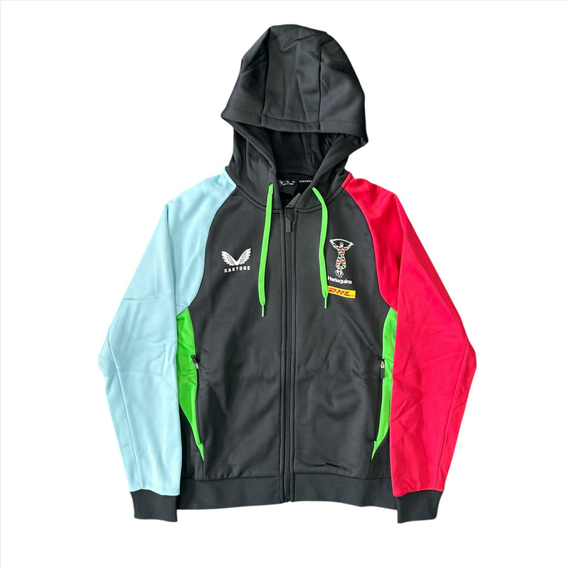 Harlequins Women's Rugby Hoodie Castore Pro Players Hoodie