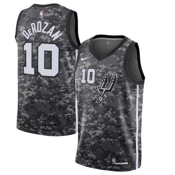 San Antonio Spurs Jersey Men's NBA Nike City Jersey - DeRozan