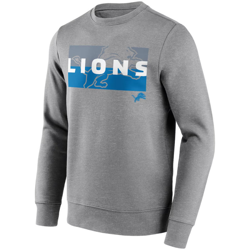 Detroit Lions Men's Sweatshirt NFL Square Off Crew Sweatshirt