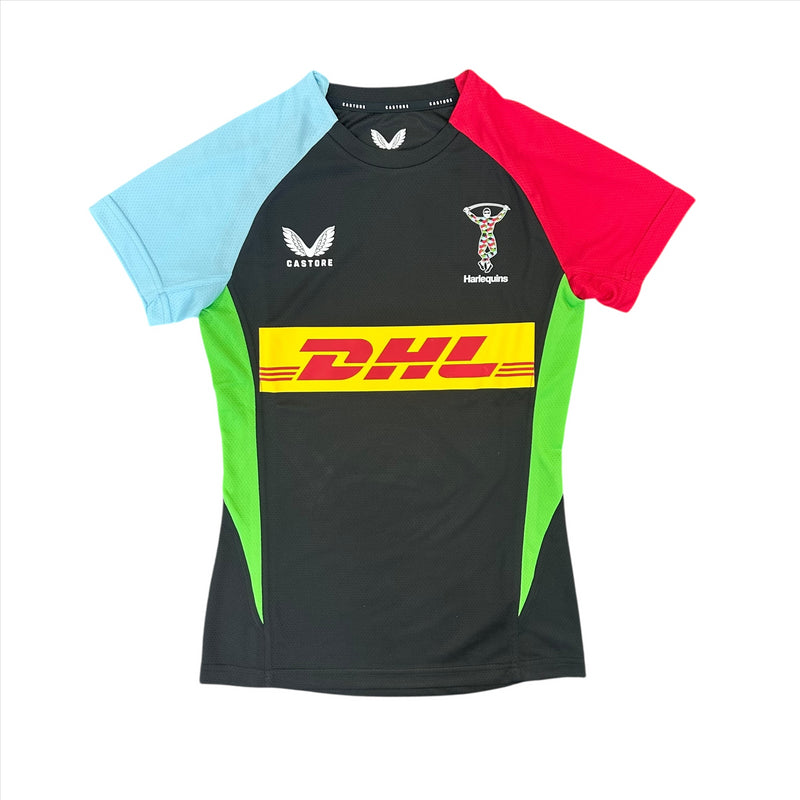 Harlequins Women's Rugby T-Shirt Castore Pro Players Top